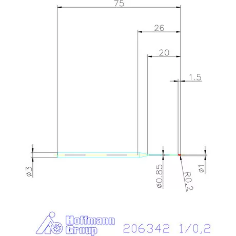 Garant Garant Diabolo VHM tóruszmaró HPC 1/0,2 mm