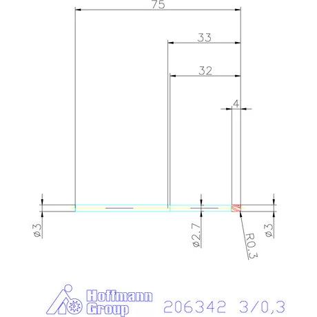 Garant Garant Diabolo VHM tóruszmaró HPC 3/0,3 mm