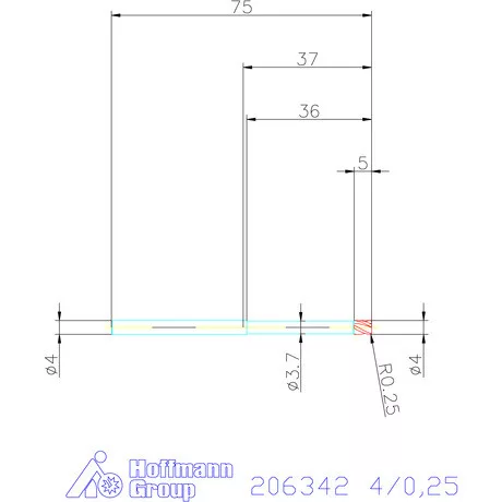 Garant Garant Diabolo VHM tóruszmaró HPC 4/0,25 mm