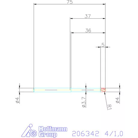 Garant Garant Diabolo VHM tóruszmaró HPC 4/1,0 mm