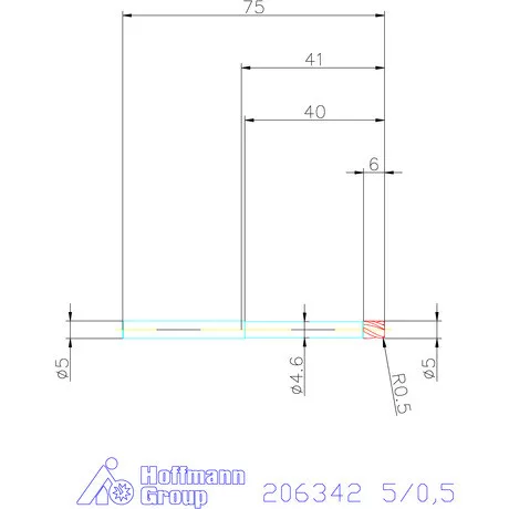 Garant Garant Diabolo VHM tóruszmaró HPC 5/0,5 mm