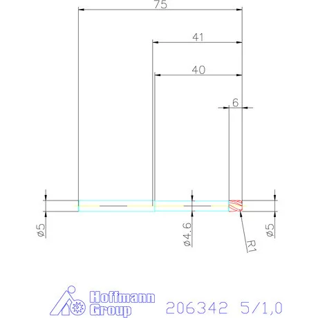 Garant Garant Diabolo VHM tóruszmaró HPC 5/1,0 mm