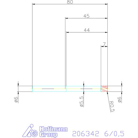 Garant Garant Diabolo VHM tóruszmaró HPC 6/0,5 mm