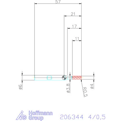 Holex Holex Pro INOX M VHM tóruszmaró HPC 4/0,5 mm