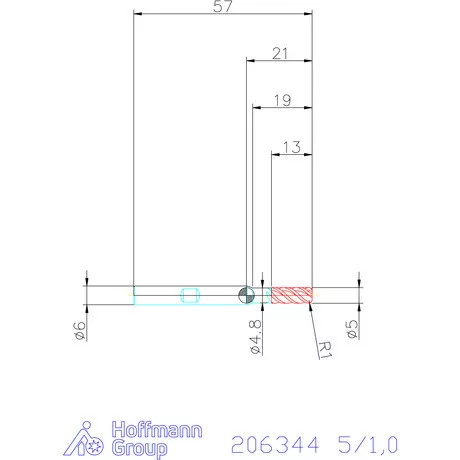 Holex Holex Pro INOX M VHM tóruszmaró HPC 5/1,0 mm