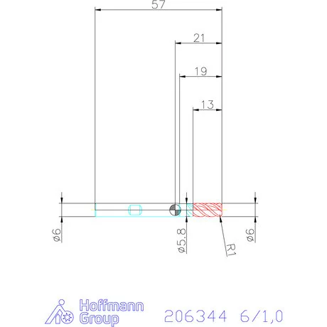 Holex Holex Pro INOX M VHM tóruszmaró HPC 6/1,0 mm