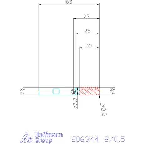 Holex Holex Pro INOX M VHM tóruszmaró HPC 8/0,5 mm