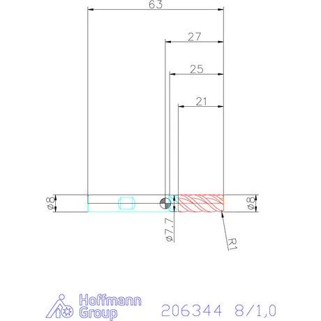 Holex Holex Pro INOX M VHM tóruszmaró HPC 8/1,0 mm