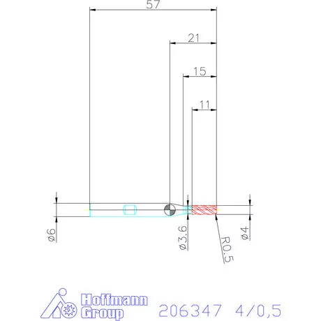 Garant Garant Master INOX VHM tóruszmaró HPC DIN 6535 HB 4/0,5 mm