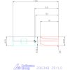 Holex Holex Pro INOX VHM tóruszmaró HPC DIN 6535 HB 20/1,0 mm