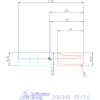 Holex Holex Pro INOX VHM tóruszmaró HPC DIN 6535 HB 20/3,0 mm