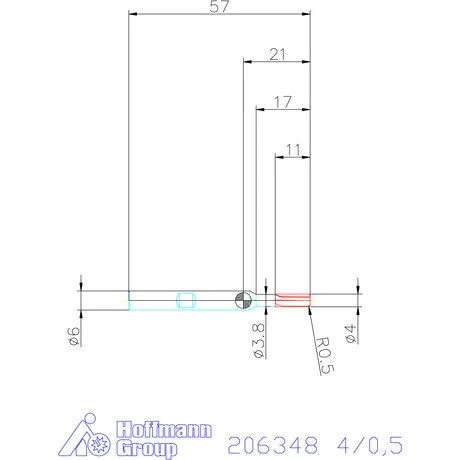 Holex Holex Pro INOX VHM tóruszmaró HPC DIN 6535 HB 4/0,5 mm