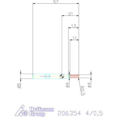 Garant Garant Master Steel VHM tóruszmaró HPC 4/0,5 mm