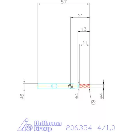 Garant Garant Master Steel VHM tóruszmaró HPC 4/1,0 mm
