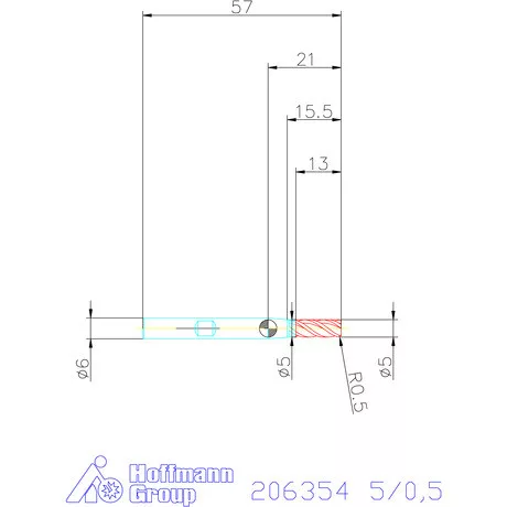 Garant Garant Master Steel VHM tóruszmaró HPC 5/0,5 mm