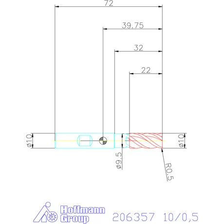 Holex Holex Pro Steel VHM tóruszmaró HPC 10/0,5 mm