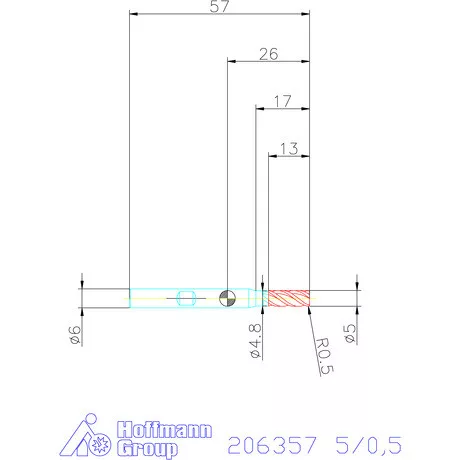 Holex Holex Pro Steel VHM tóruszmaró HPC 5/0,5 mm