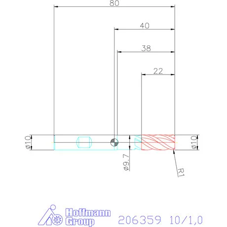 Garant Garant Master Steel VHM tóruszmaró HPC 10/1,0 mm
