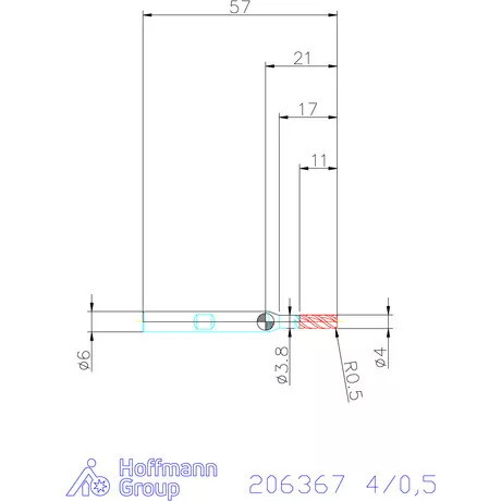 Garant Garant Master UNI VHM tóruszmaró 4/0,5 mm