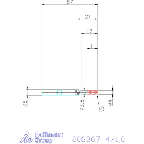 Garant Garant Master UNI VHM tóruszmaró 4/1,0 mm
