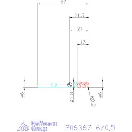 Garant Garant Master UNI VHM tóruszmaró 6/0,5 mm