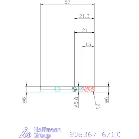 Garant Garant Master UNI VHM tóruszmaró 6/1,0 mm