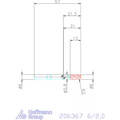 Garant Garant Master UNI VHM tóruszmaró 6/2,0 mm