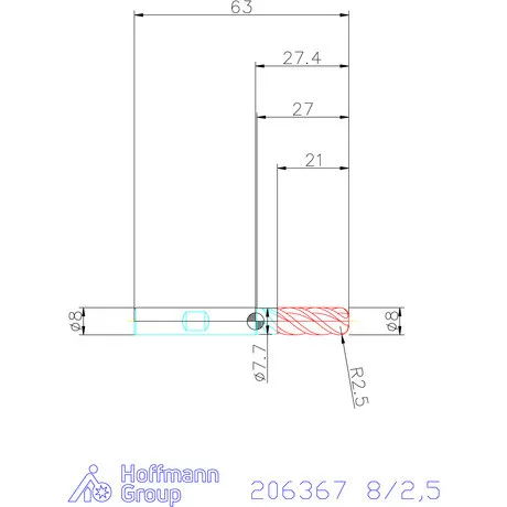 Garant Garant Master UNI VHM tóruszmaró 8/2,5 mm