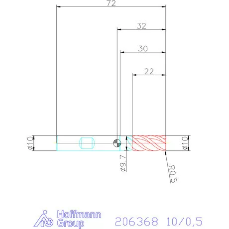 Holex Holex Pro UNI VHM tóruszmaró 10/0,5 mm