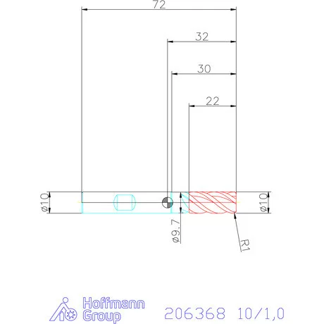 Holex Holex Pro UNI VHM tóruszmaró 10/1,0 mm