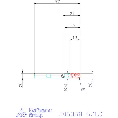 Holex Holex Pro UNI VHM tóruszmaró 6/1,0 mm