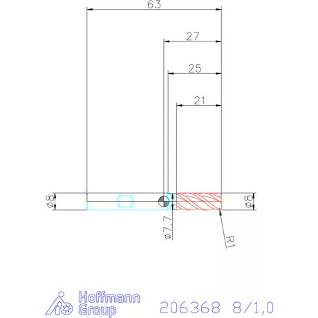 Holex Holex Pro UNI VHM tóruszmaró 8/1,0 mm