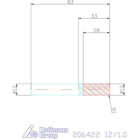 Garant Garant Diabolo VHM tóruszmaró HPC 12/1,0 mm