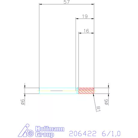 Garant Garant Diabolo VHM tóruszmaró HPC 6/1,0 mm