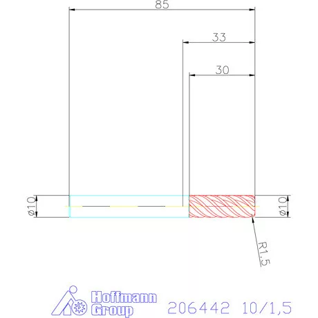 Garant Garant Diabolo VHM tóruszmaró HPC 10/1,5 mm