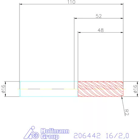 Garant Garant Diabolo VHM tóruszmaró HPC 16/2,0 mm