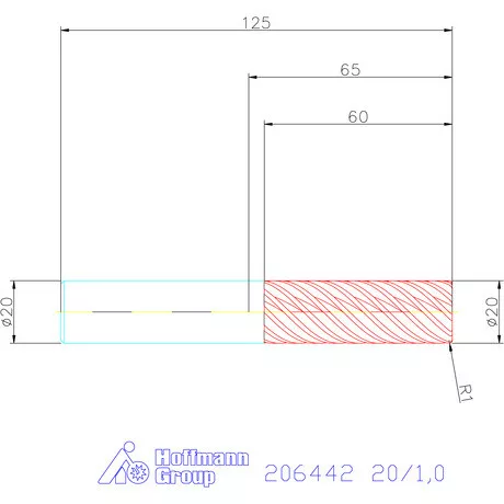 Garant Garant Diabolo VHM tóruszmaró HPC 20/1,0 mm