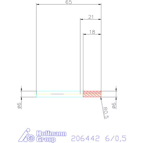 Garant Garant Diabolo VHM tóruszmaró HPC 6/0,5 mm