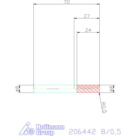 Garant Garant Diabolo VHM tóruszmaró HPC 8/0,5 mm