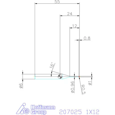 Garant VHM rádiusz másolómaró 1X12 mm