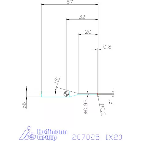 Garant VHM rádiusz másolómaró 1X20 mm