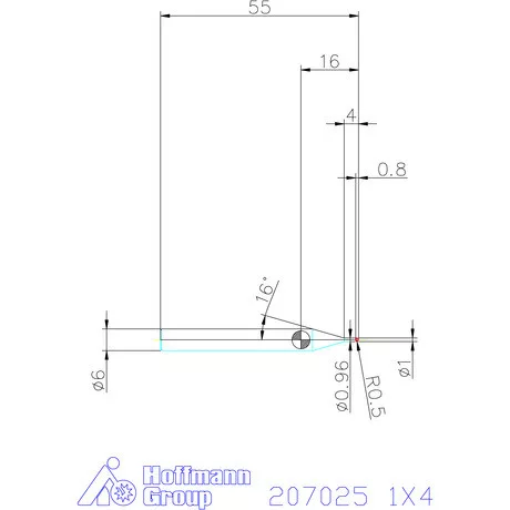 Garant VHM rádiusz másolómaró 1X4 mm