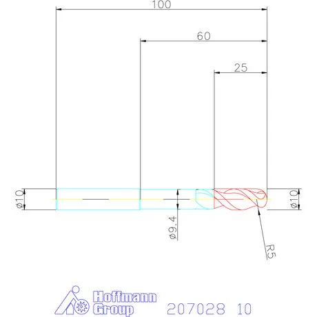 Garant VHM teljes rádiuszmaró 10 mm