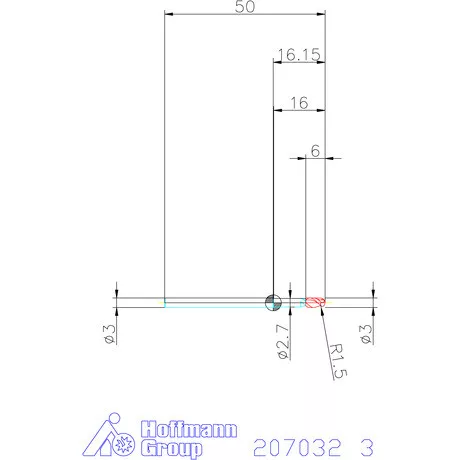 Garant Tömör keményfém teljes rádiuszmaró 3 mm