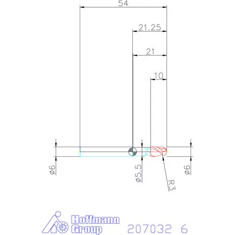 Garant Tömör keményfém teljes rádiuszmaró 6 mm