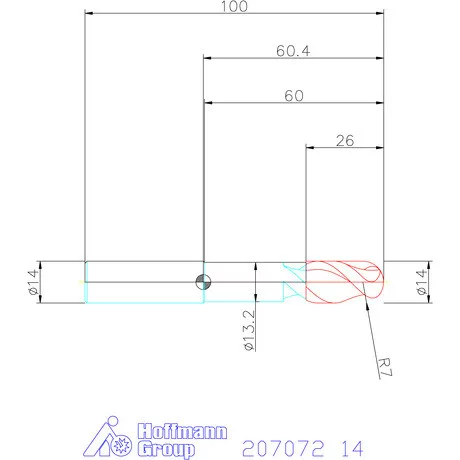 Garant VHM teljes rádiuszmaró 14 mm