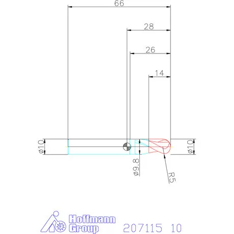 Garant VHM teljes rádiuszmaró 10 mm