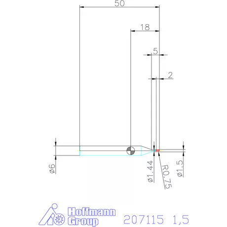 Garant VHM teljes rádiuszmaró 1,5 mm