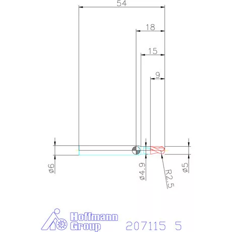 Garant VHM teljes rádiuszmaró 5 mm