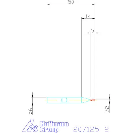 Holex VHM teljes rádiuszmaró 2 mm